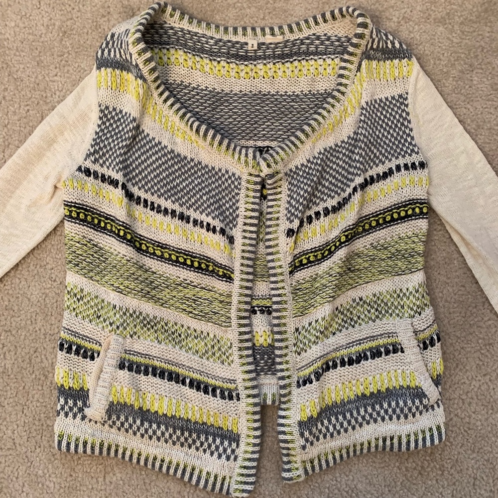 Anthropology cardigan! Size small